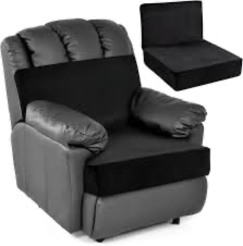 foam recliner chair cushions wheelchair cushions, non-slip 4" thick supportive lumbar support pillow