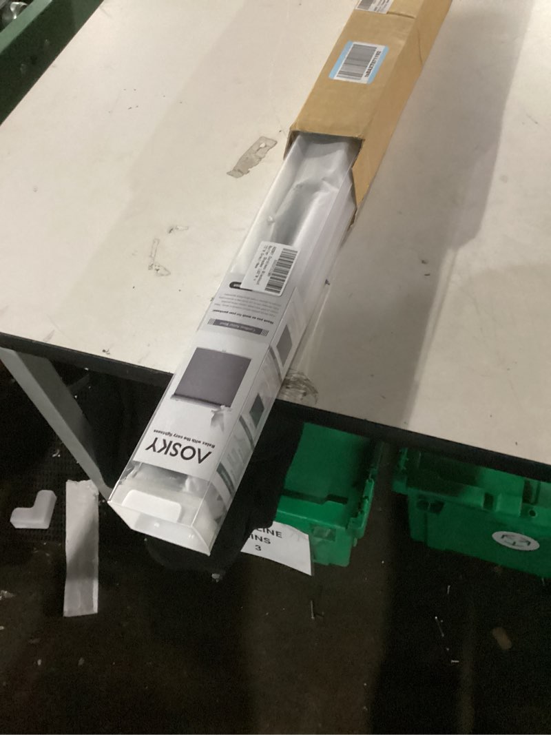 Condition photo showing New/Like New for AOSKY Cordless Roller Shades Blackout Blinds for Windows Room Darkening Rolled Up Shades with Spring System, UV Protection Window Shades Door Blinds for Home and Office (60" W x 72" H,Grey) 60"W x 72"H Grey