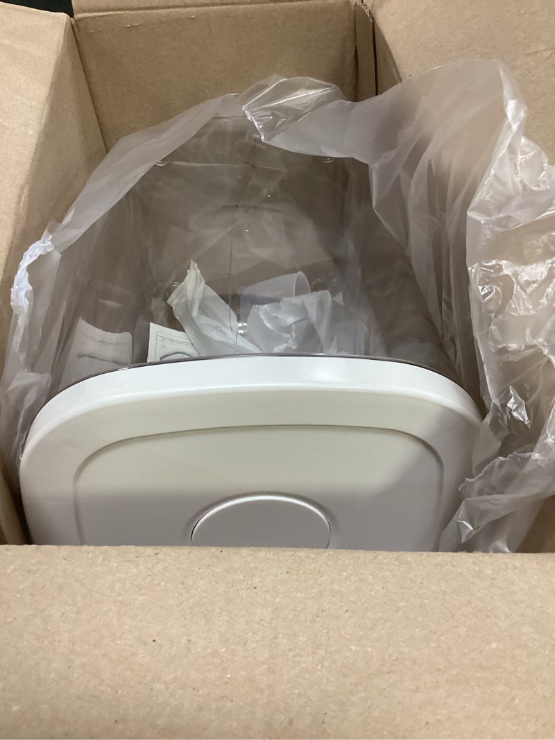 Condition photo showing As Is for tbmax large flour storage container 10.56 qt, 20 lbs rice container with pop up lid & measuring scoop for flour, cereal, dry food storage and kitchen pantry organization