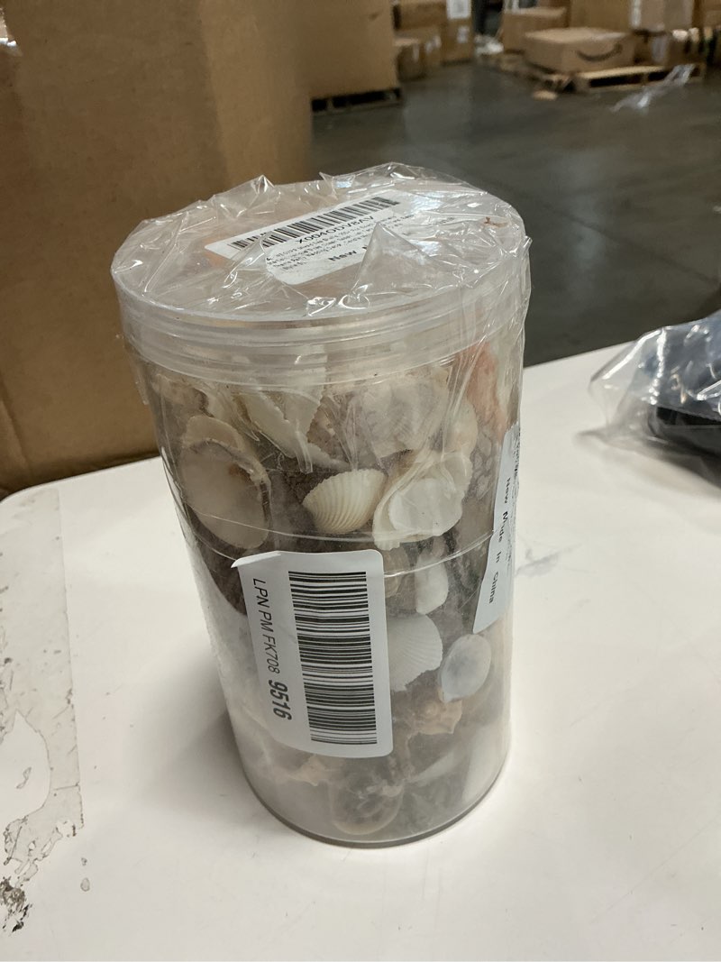 Condition photo showing As Is for WEOXPR 200 Pcs Sea Shells Bulk Mixed Ocean Beach Seashells for Kids, Various Sizes Natural Sea Shell for Crafts, Home Decorations, Beach Theme Party, Wedding Decor, DIY Crafts, Crafting Shells 1.3 Lb(about 200 Pcs)