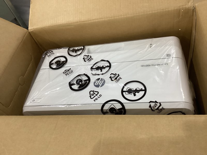 Condition photo showing Good Condition for HP Laserjet Pro 4001dn Black & White Printer, Print, Fast speeds, Easy Setup, Mobile Printing, Advanced Security, Best-for-Small Teams, Ethernet/USB only