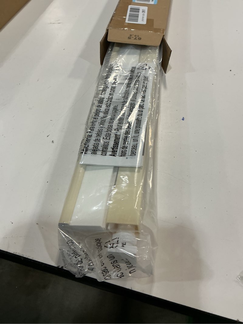 Condition photo showing New/Like New for LazBlinds Cordless Cellular Shades, No Tools No Drill Light Filtering Honeycomb Shades Pleated Blinds for Windows, 27'' W x 64'' H, Alabaster Light Filtering-alabaster 27'' W x 64'' H