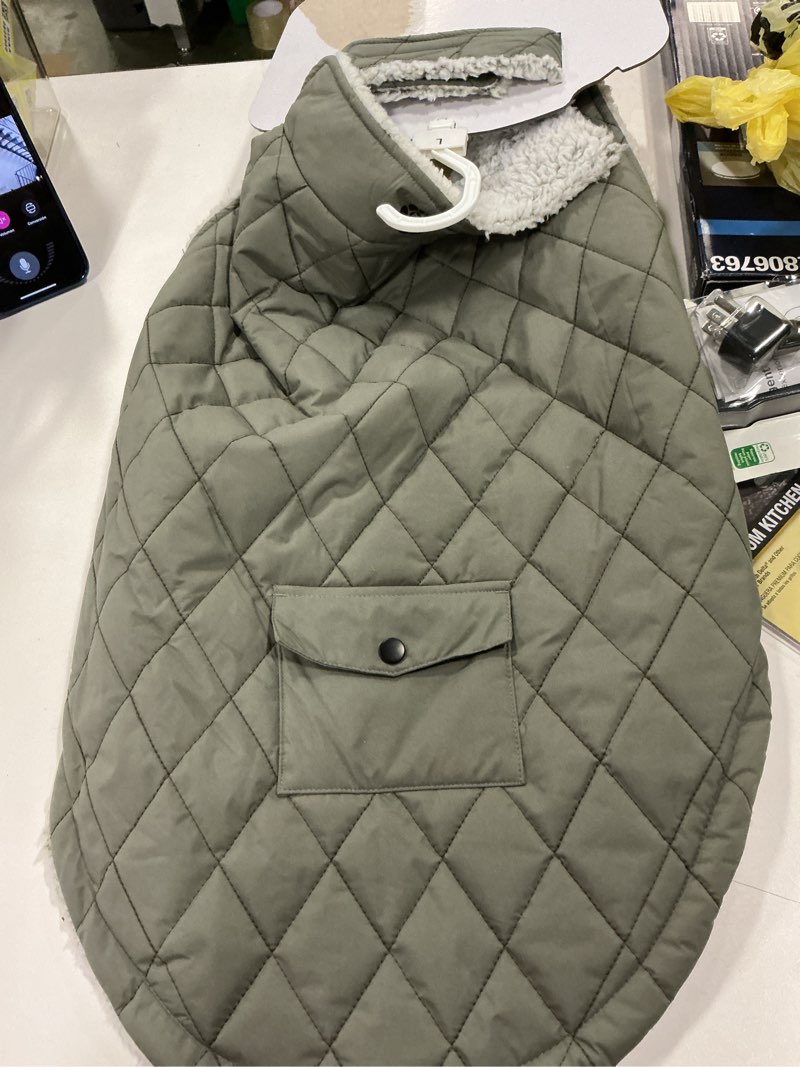 Condition photo showing Good Condition for Free Country Green Vine Dog/Cat Pet Jacket Large in the Pet Clothing