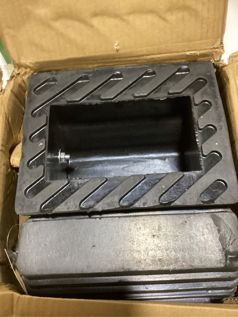 Condition photo showing Good Condition for maxxhaul 80681 rubber wheel chocks – heavy duty, oil-resistant, non-slip with steel eyebolt – 2-pack, 10” x 8” x 6” – for trailers, cars, rvs, motorcycles maxxhaul 80681- 10" x 8" x 6"