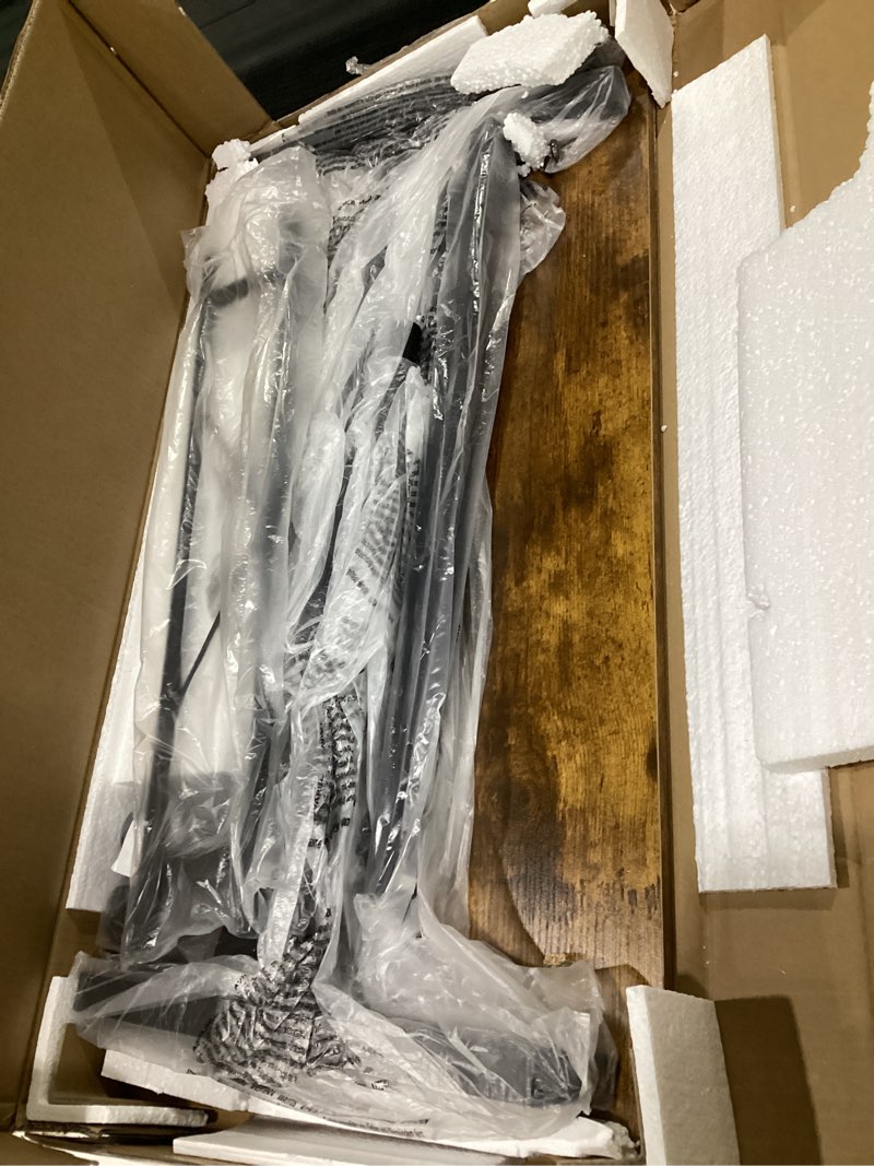 Condition photo showing Good Condition for HOMIDEC Standing Desk, 32 Inch Portable Small Desk Adjustable Height, Rolling Home Office Desks with Wheels, Sit Stand Desk for Bedroom Walking Pad Home Office Small Space, Rustic