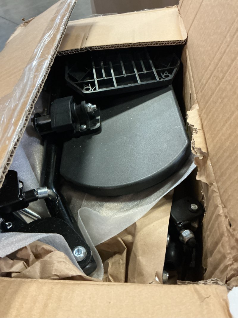 Condition photo showing As Is for wheelchair elevating legrests?wheelchair legrest assembly?padded calf pads?universal wheelchair replacement parts?black?1 pair?(black+leg pad)