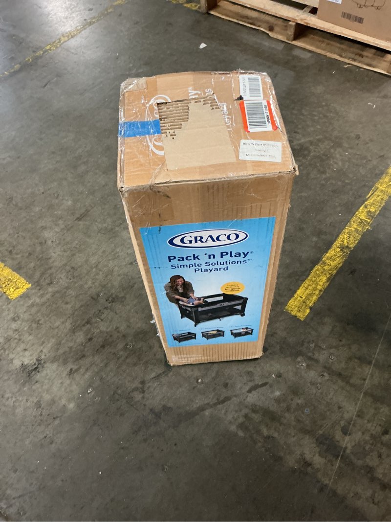 Condition photo showing As Is for graco® pack 'n play® simple solutions™ playard, cam