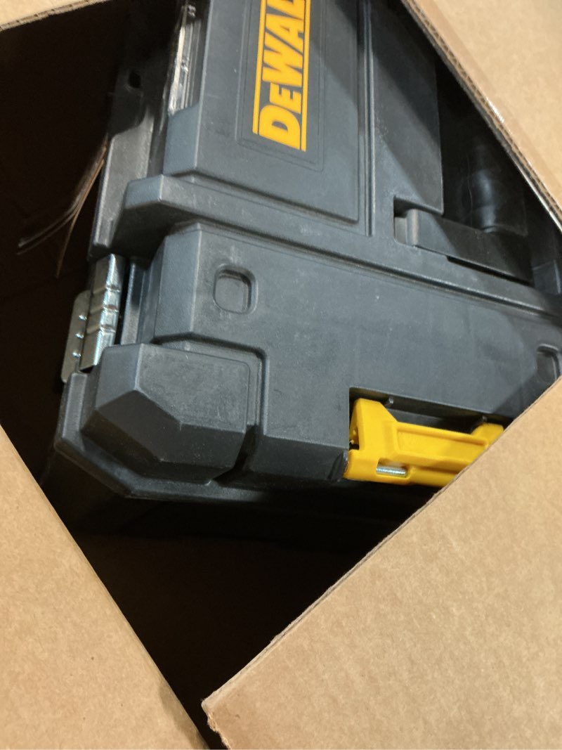 Condition photo showing Good Condition for dewalt tstak tool box, extra large design, removable tray for easy access to tools, water and debris resistant (dwst17806)