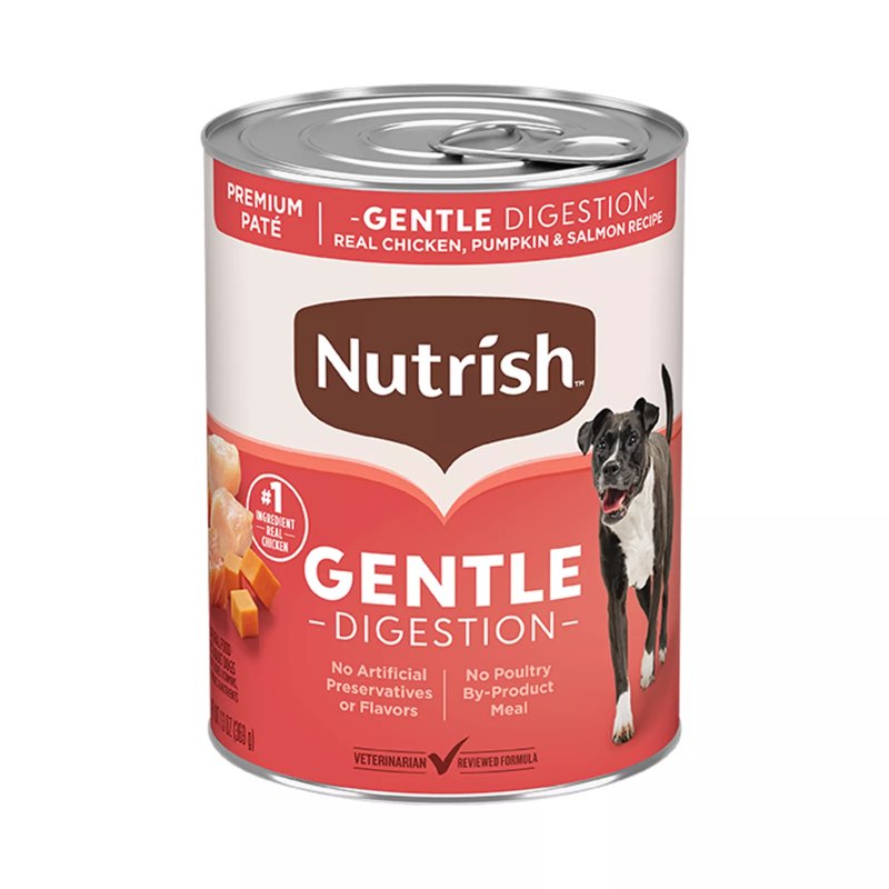 Rachael Ray Nutrish Gentle Digestion Wet Dog Food Adult - Chicken, Pumpkin, Salmon BB:07/21/2027