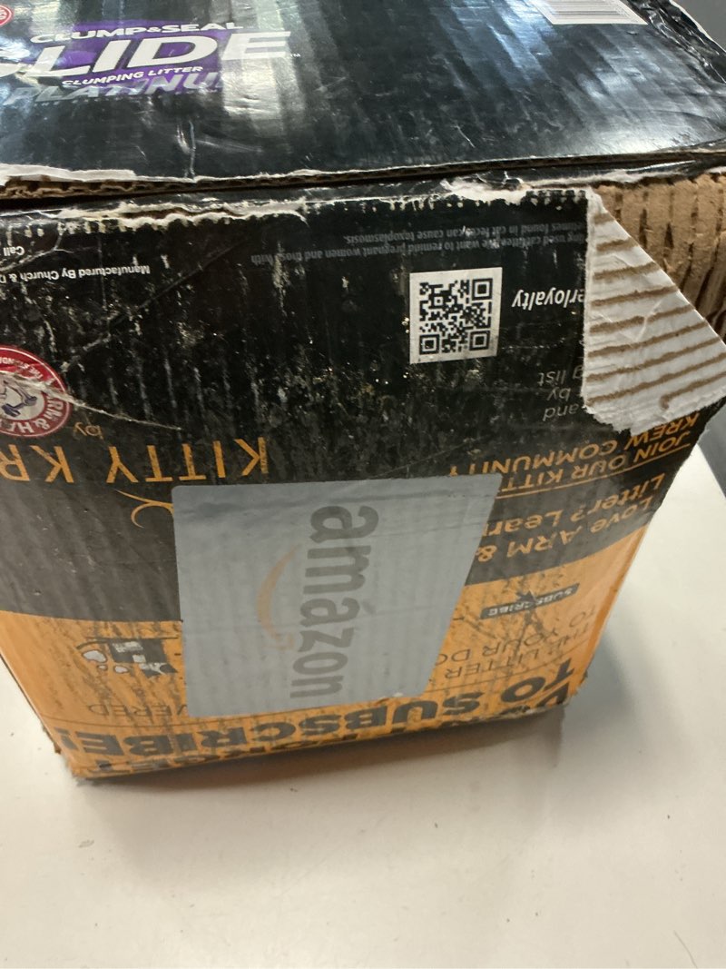 Condition photo showing New/Like New for ARM & HAMMER Clump & Seal SLIDE Platinum Multi-Cat Clumping Litter, Easy Clean, Superior Odor Control, 37 Lbs