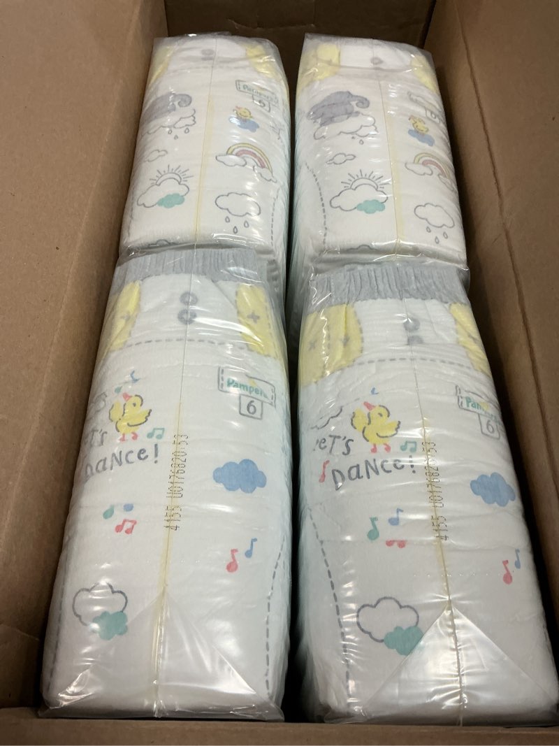Condition photo showing New/Like New for Pampers Swaddlers Diapers, Size 6 (23-44 lbs), 108 Count, Absorbent, Keeps Baby Dry and Comfortable, Skin Safe Disposable Baby Diaper (Packaging May Vary) Size 6 108