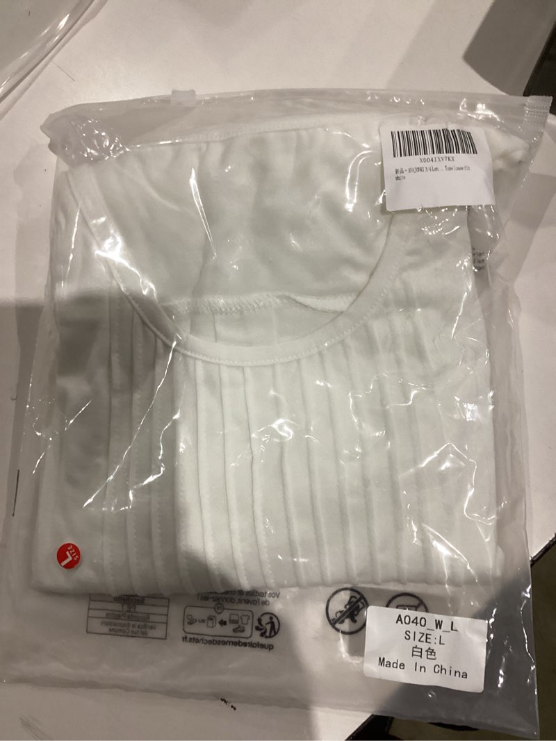 Condition photo showing New/Like New for Womens Tops 3/4 Length Sleeve Dressy Casual Blouses Spring Summer Trendy Pleated Tunic Tops White Small