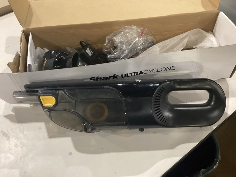 Condition photo showing As Is for Shark UltraCyclone Pet Pro Plus Cordless Hand Vacuum, Powerful Suction, Handheld Vacuum for Car & Home, Pet Power Brush, Crevice Tool, Scrubbing Brush, XL Dust Cup, Black, CH951… Not Tested