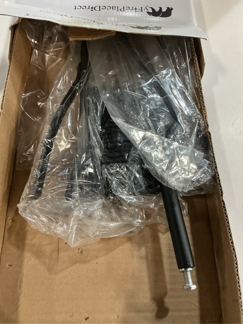 Condition photo showing Good Condition for 5 Pieces Fireplace Tools Set Strength Wrought Iron Indoor Outdoor Fire Place Toolset Hearth Accessories Kit with Fireplace Brush, Fire Poker, Fireplace Shovel, Firewood Tong Deer head