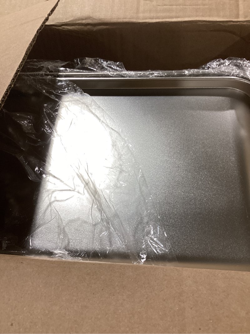 Condition photo showing Good Condition for XXL Stainless Steel Litter Box,Metal Cat Litter Box XLarge Easy Clean,Cat LitterBox 8in Gigh Side for Big Cats/Multiple Cats,Non Stick No Smell XXL-23.4"×15.6"×8"