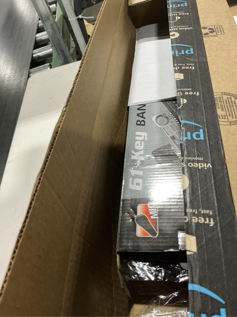 Condition photo showing As Is for M SANMERSEN Piano for Kids with Microphone, Kids Piano Keyboard for Beginners Portable Electronic Keyboard with MP3 Function/ Led Display 61 Keys Musical Piano Toys for Boys Girls Ages 3-12