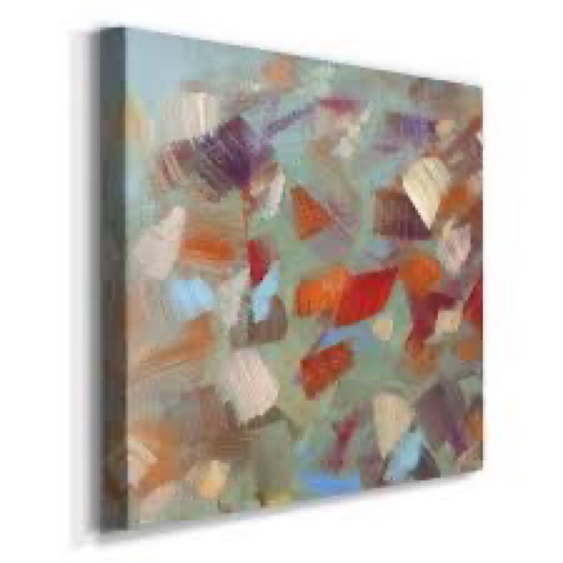 (Set of 2) Confetti Party I - 2 Piece Wrapped Canvas Painting Printing Set 40x40in 