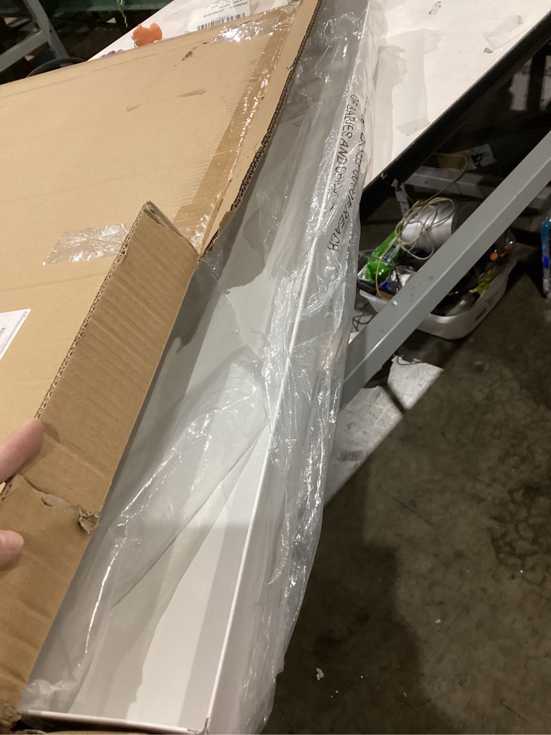 Condition photo showing Good Condition for heavy duty washing machine drain pan 19 guage thick stainless steel 32x30x2-1/2in, including 1" drain fittings (matte white)