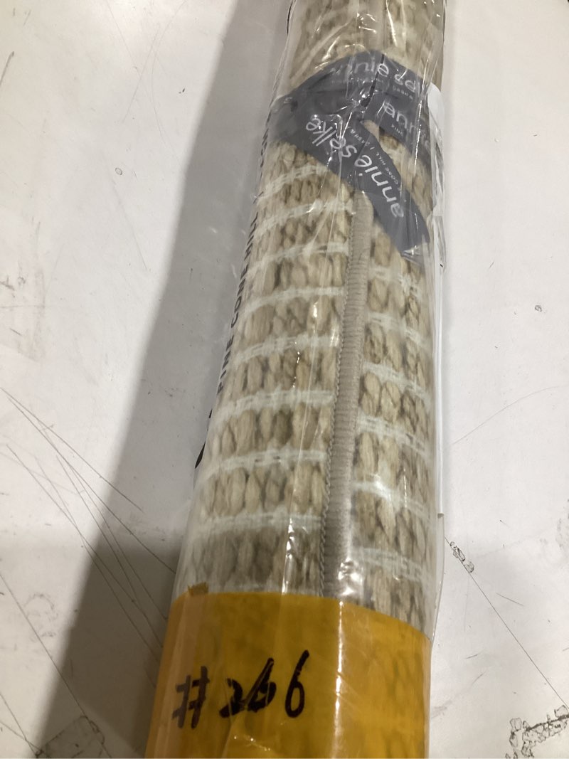 Condition photo showing Good Condition for Dash and Albert Arbor Machine Washable Area Rug - 2' x 3' Neutral Stripe Washable Accent Rug Stain-Resistant, Anti-Slip, High Traffic Kitchen, Hallway, Mudroom Arbor Natural 2' x 3' (Rectangular)