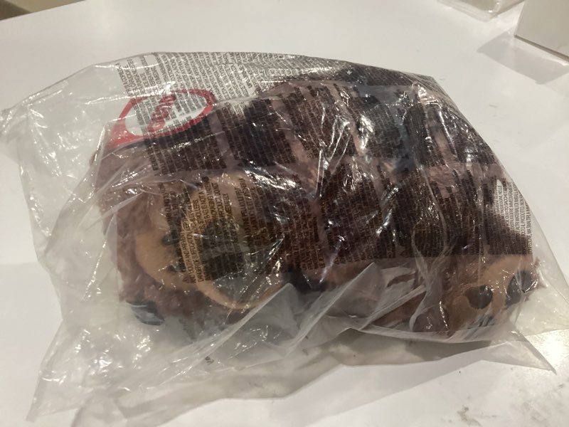 Condition photo showing New/Like New for gund philbin classic teddy bear, premium stuffed animal for ages 1 and up, chocolate brown, 12”