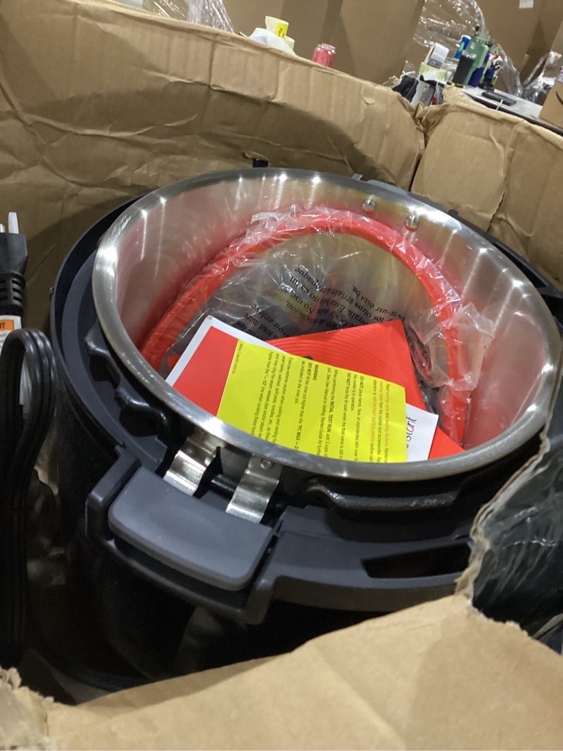 Condition photo showing Good Condition for Instant Pot Pro (8 QT) 10-in-1 Pressure Cooker, Slow Cooker, Rice/Grain Cooker, Steamer, Sauté, Sous Vide, Yogurt Maker, Sterilizer, and Warmer, Includes App With Over 800 Recipes, Black 8 Quarts