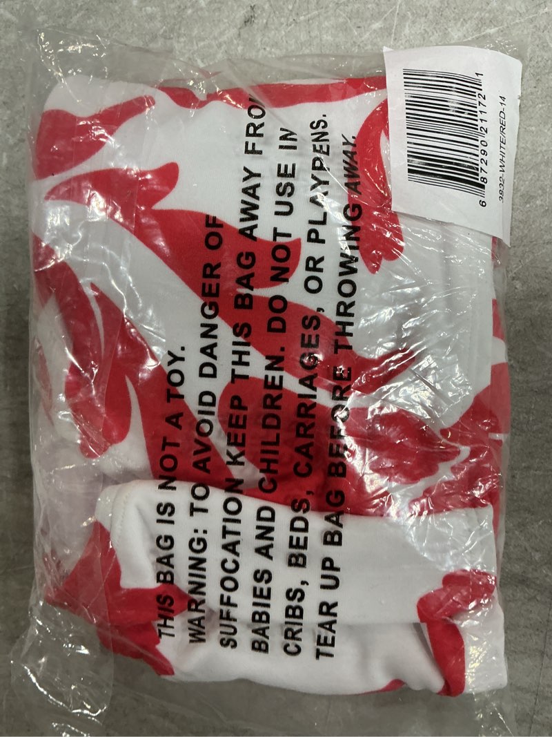 Condition photo showing New/Like New for Kanu Surf Girls Tammy Beach Sport Square Sun Bikini 2-Piece Swimsuit 14 Laurel White/Red