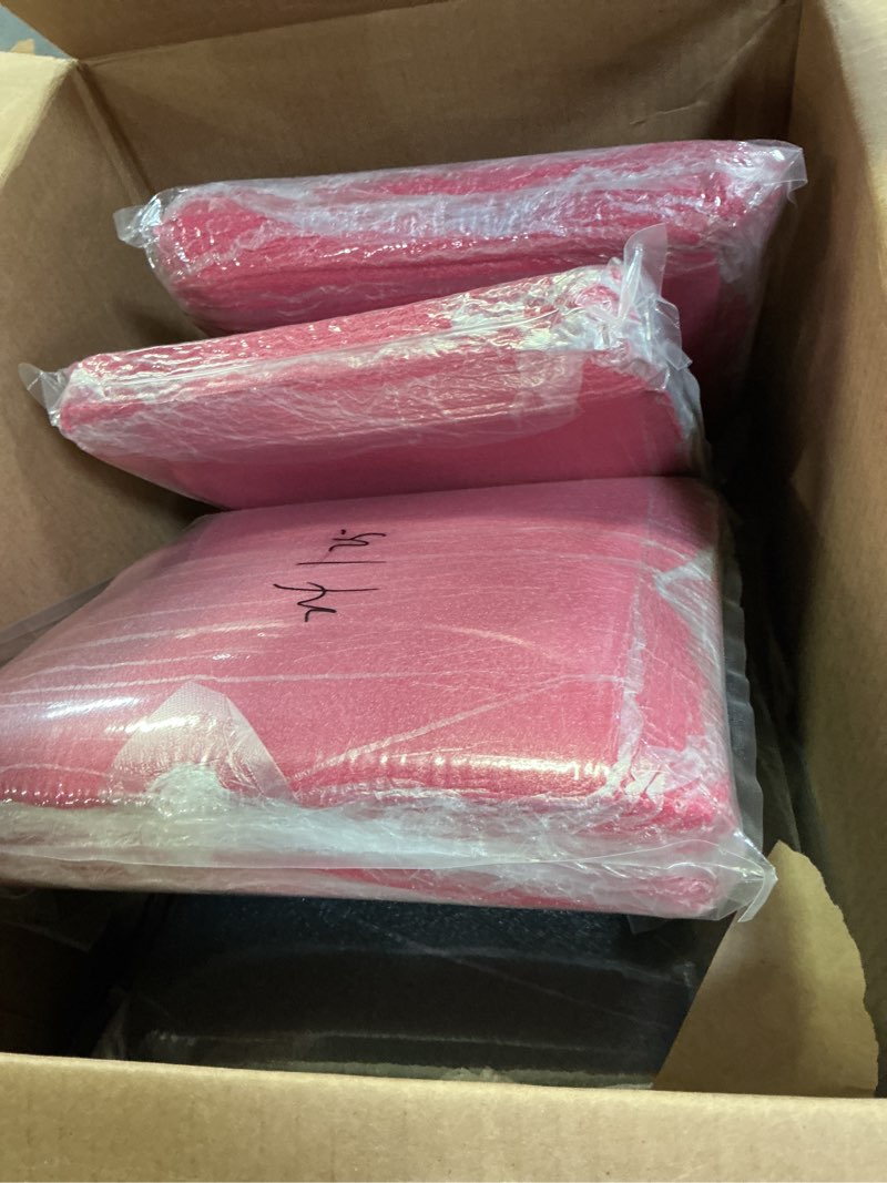 Condition photo showing Good Condition for 10Pack Allxinlog Absorb the echo Acoustic Foam Panel Wedge Studio Soundproofing Wall Tiles 12\" X 12\" X 1\" (48RED+48BLACK)