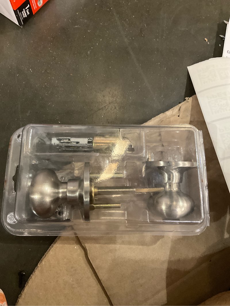 reliabilt baron satin nickel interior or bed/bath privacy door knob