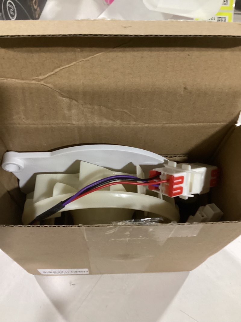 Condition photo showing Good Condition for eau64824402 refrigerator evaporator fan motor assembly dc replacement for eau61505014 eau61505015 ps12725091 4945493 compatible with lg refrigerator