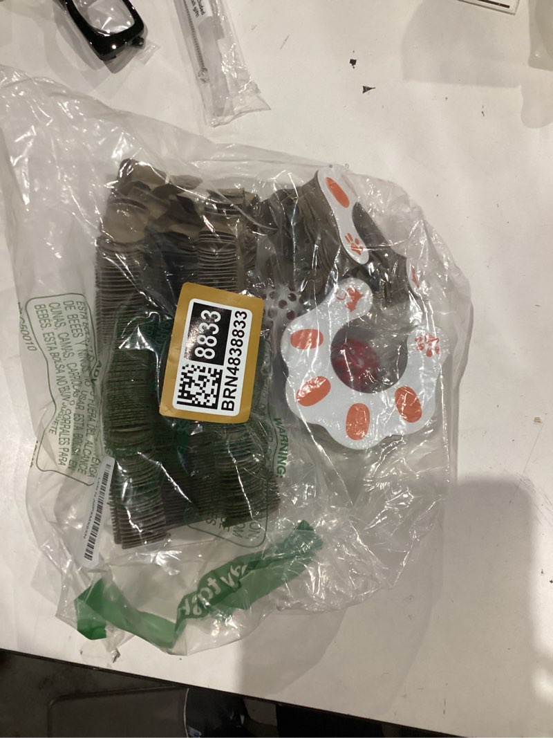 Condition photo showing As Is for 2 Pack Kitty Kurls Cat Scratcher, Magic Organ Cat Toy Scratching Board with Bell Balls, Reversible Corrugated Cardboard for Pet Claw Care