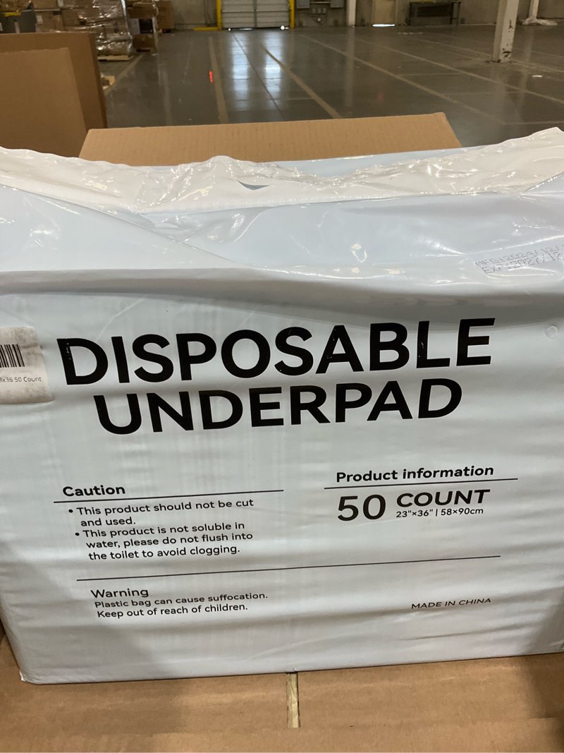 Condition photo showing Good Condition for Disposable Underpads 23''x36'' 50 Count Super Absorbency Pee Pad, Leakproof Quick Drying, Pee Pads for Adult 23"x36" 50 Count