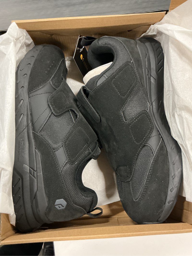 Condition photo showing New/Like New for FitVille Diabetic Shoes for Men Extra Wide Slip-on Shoes for Swollen Feet Men Wide Walking Shoes with Arch Support for Foot Pain Relief- Rebound Core V10 9 X-Wide Jet Black (12W)