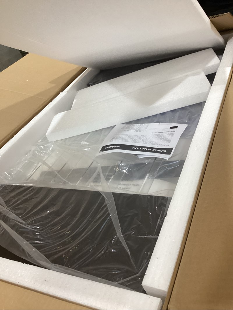 Condition photo showing As Is for bubble wall lamp