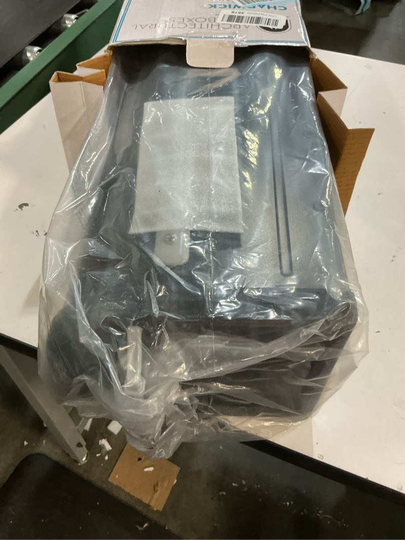 Condition photo showing Good Condition for architectural mailboxes chadwick galvanized steel post mount mailbox, 8950b-10, black, medium capacity