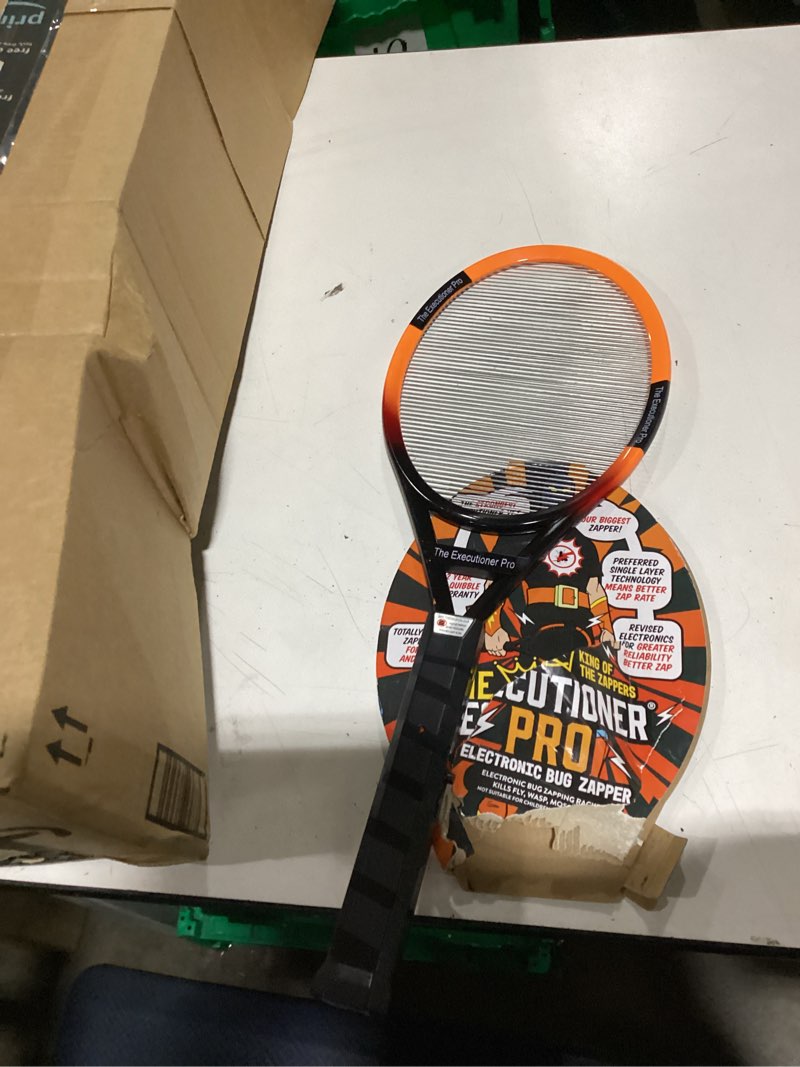 Condition photo showing New/Like New for the executioner fly killer mosquito swatter racket wasp bug zapper indoor outdoor over 50cm long (the executioner revenge)