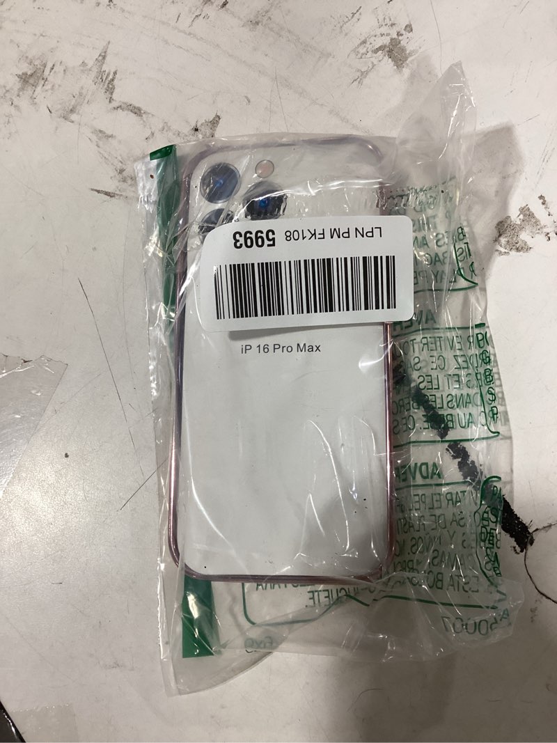 Condition photo showing Good Condition for similar product pink color caseTemdan for iPhone 16 Pro Max Case Clear, Compatible with Magsafe, Anti-Yellowing, Military-Grade Protection, Shockproof Slim Magnetic Phone Case Cover, Transparent iPhone 16 Pro Max Clear