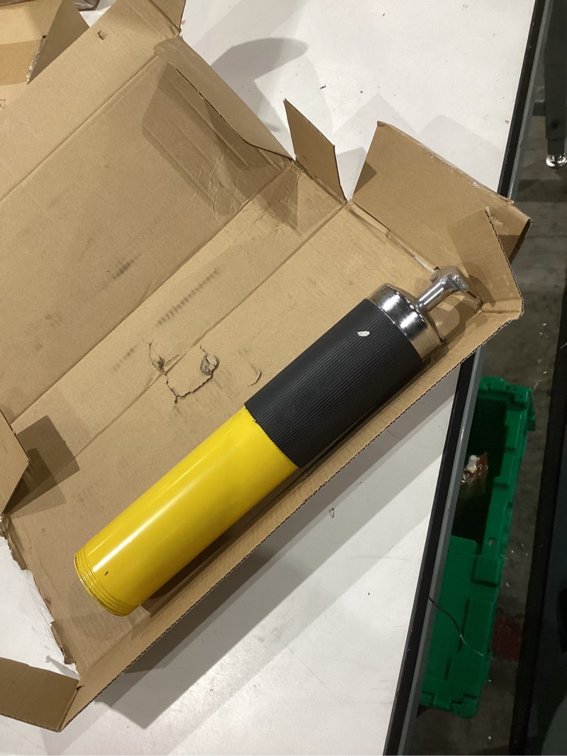 Condition photo showing As Is for manual grease gun set with coupler & 18 inch flexible hose, 400cc cartridge type heavy duty hand pump grease gun for excavator, tractor, truck, automotive