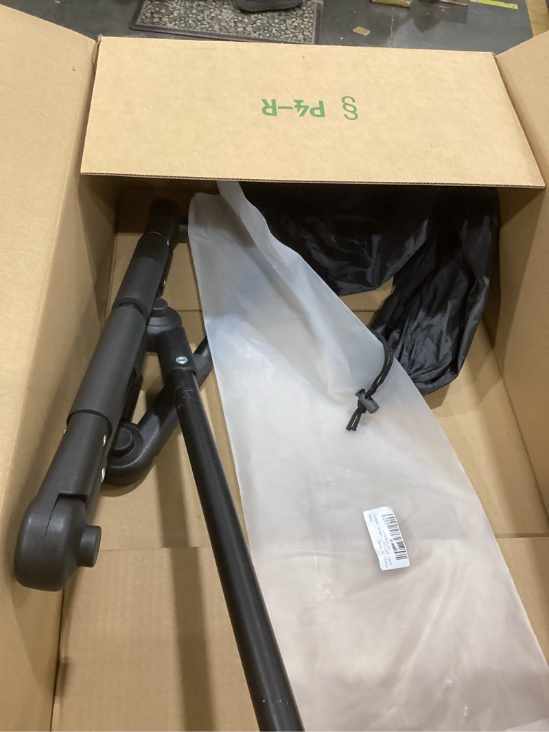 Condition photo showing As Is for adjustable push pull handle for folding wagon, with multi-angle design, universal accessory for camping, beach and outdoor use, not include car black adjustable