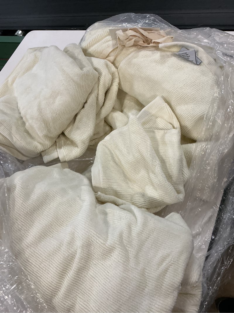 Condition photo showing Good Condition for ribbed quick dry bath towel bundle, one size, ivory(set of 6)