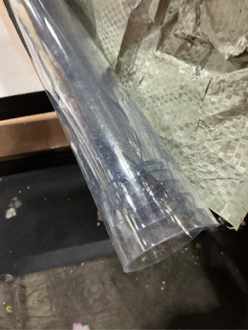 Condition photo showing Good Condition for yecaye office chair mat for hardwood floor, 36" x 48" clear computer desk chair mat, pvc heavy duty floor protector for rolling chairs, 0.07''(1.7mm) thick floor mat (transparent, 36" x 48") transparent 36" x 48" x 0.07''