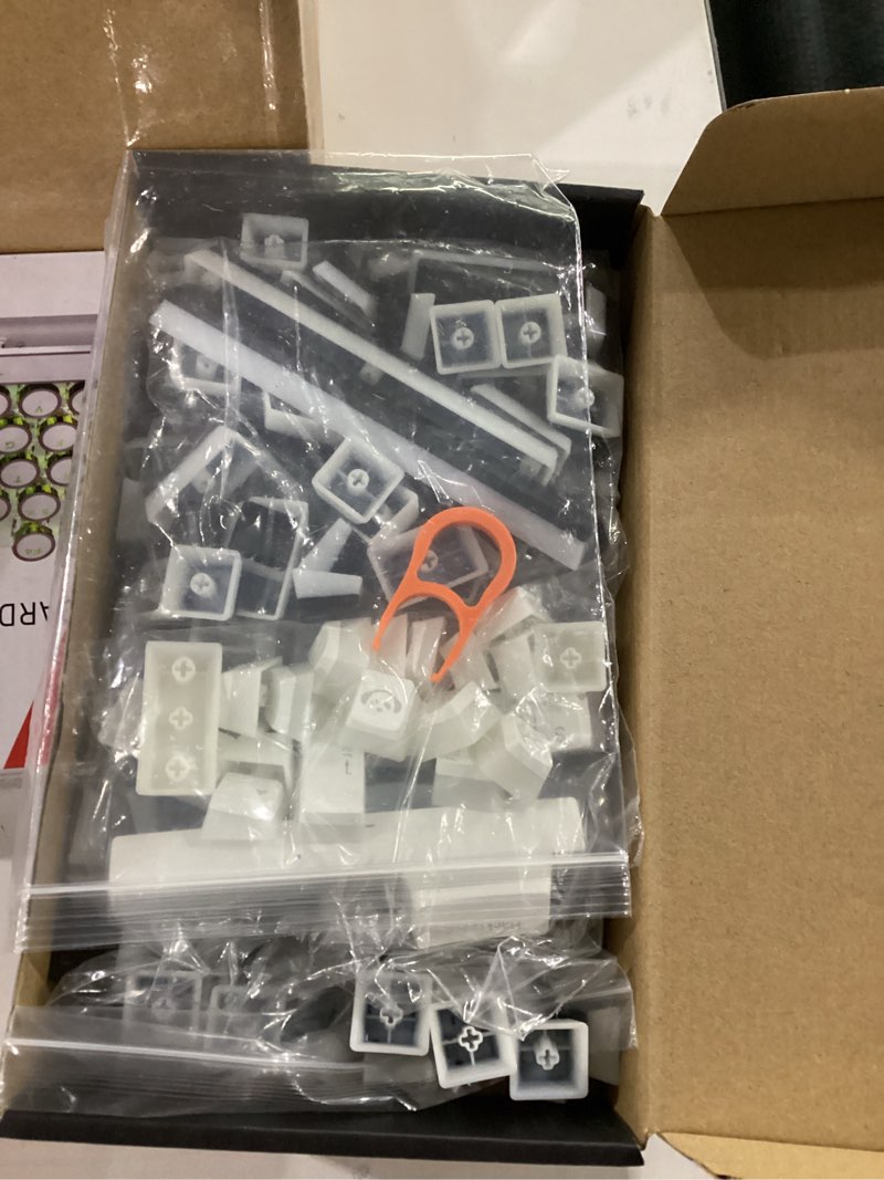 Condition photo showing Good Condition for womier pudding keycaps, pbt shine through keycaps 165 keys set custom key caps set oem profile, universal compatiability for 100%, 75%, 65%, 60% keyboard-black