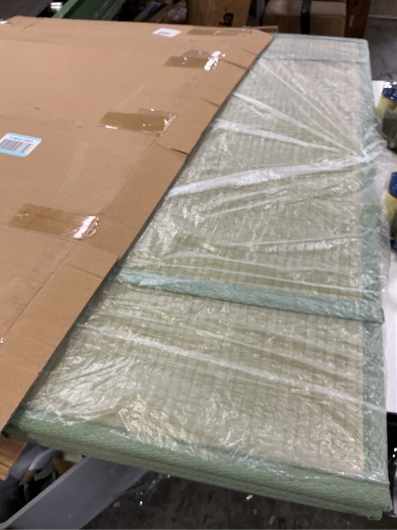 Condition photo showing Good Condition for Tatami Mat (Twin 79" x 39" x 0.5"), Japanese Traditional Tatami Mattress, Natural Rush Grass Floor Tatami Futon Mattress for Sleeping, Sitting, Yoga, Relaxing (Twin)