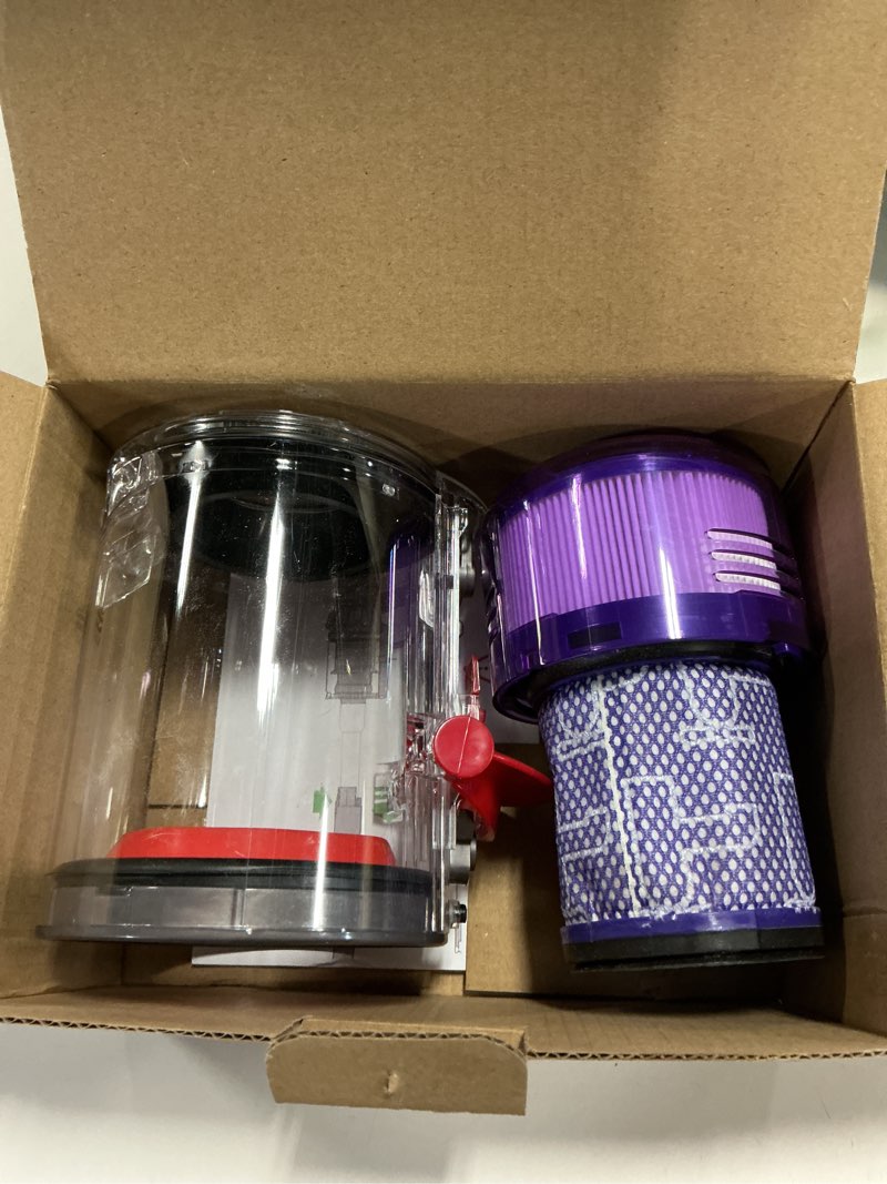 Condition photo showing Good Condition for v12 sv20 dust bin replacement for v12 detect slim sv20 sv30 sv46 sv49 detect vacuum cleaner canister accessary, vacuum bin replacement for part no.965272-01
