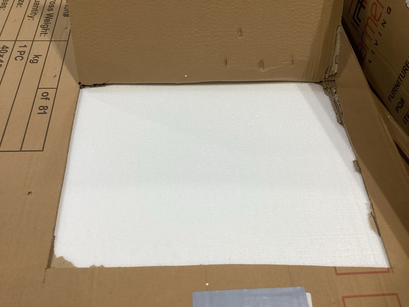 Condition photo showing As Is for 40x48inch Black Bathroom Mirror, Black Rectangle Mirror with Frame, Large Rectangular Wall Mirrors for Bathroom, Living Room, Hair Salon, Big Farmhouse Mirror Hang Horizontal/Vertical Black 40"L x 48"W