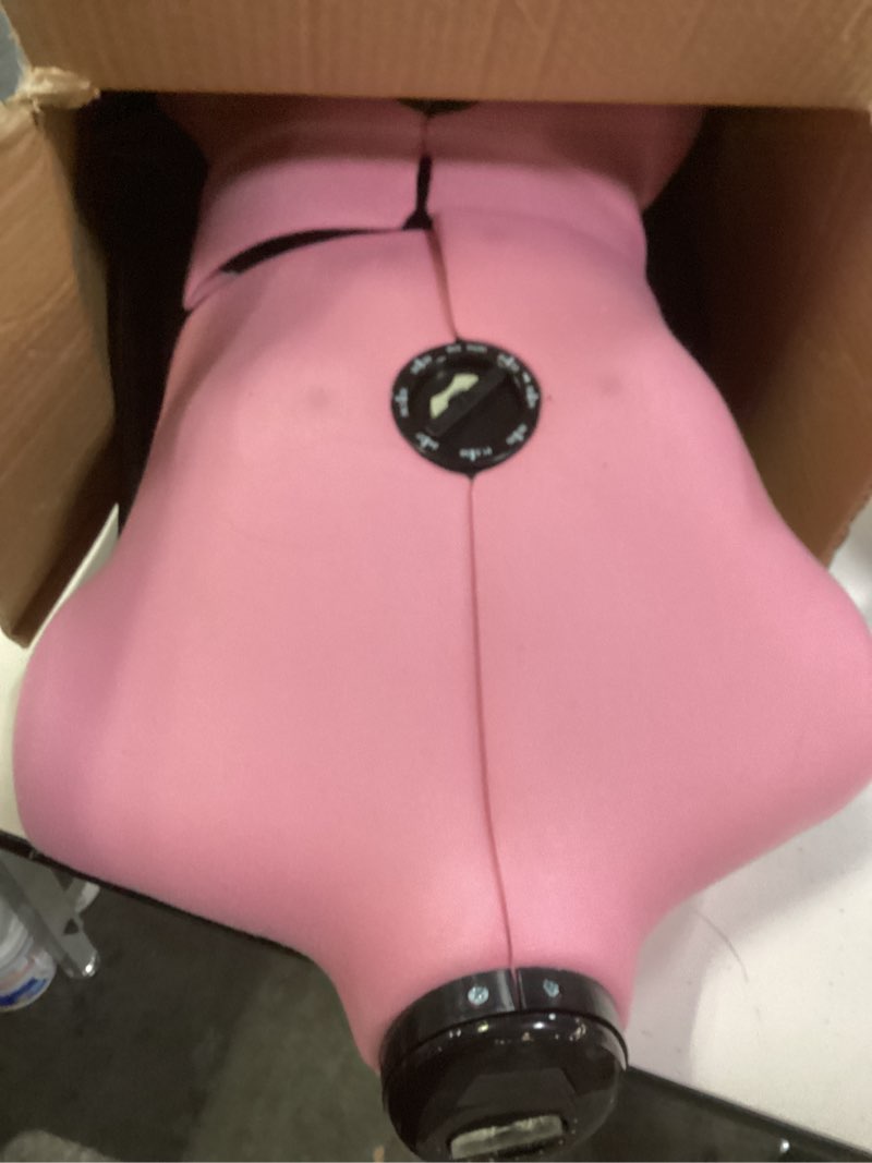Condition photo showing Good Condition for Pink Adjustable Dress Form Mannequin for Sewing Female Size 6-14, Pin-able Model Body with 13 Dials & 360 Degree Hem Guide, Up to 75" Height Adjustable for Clothing Display Pink Size 6-14