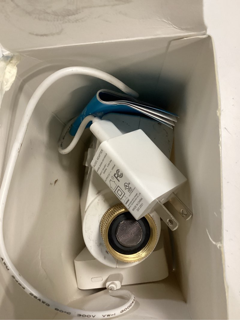 Condition photo showing As Is for meross wifi water timer for garden hose, smart hose timer with brass inlet & outet, wifi sprinkler valve work with apple homekit, alexa & google assistant, smart rain skip for lawn, garden & yard timer with wifi hub