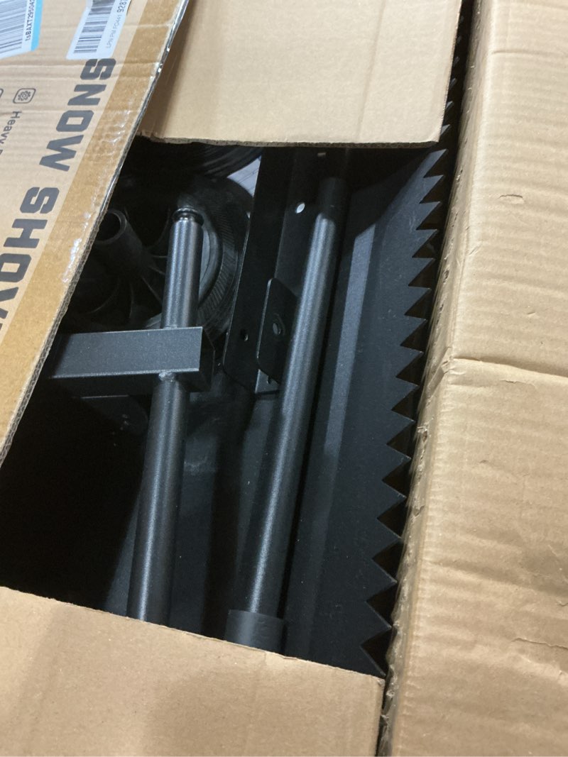 Condition photo showing New/Like New for Heavy Duty Snow Shovel with Wheels, 29 Inch Ice and Snow Dual Use Snow Shovel for Driveway, Angle Adjustable Blade & Handle Snow Pusher Shovel, Efficient Snow Removal for Driveway