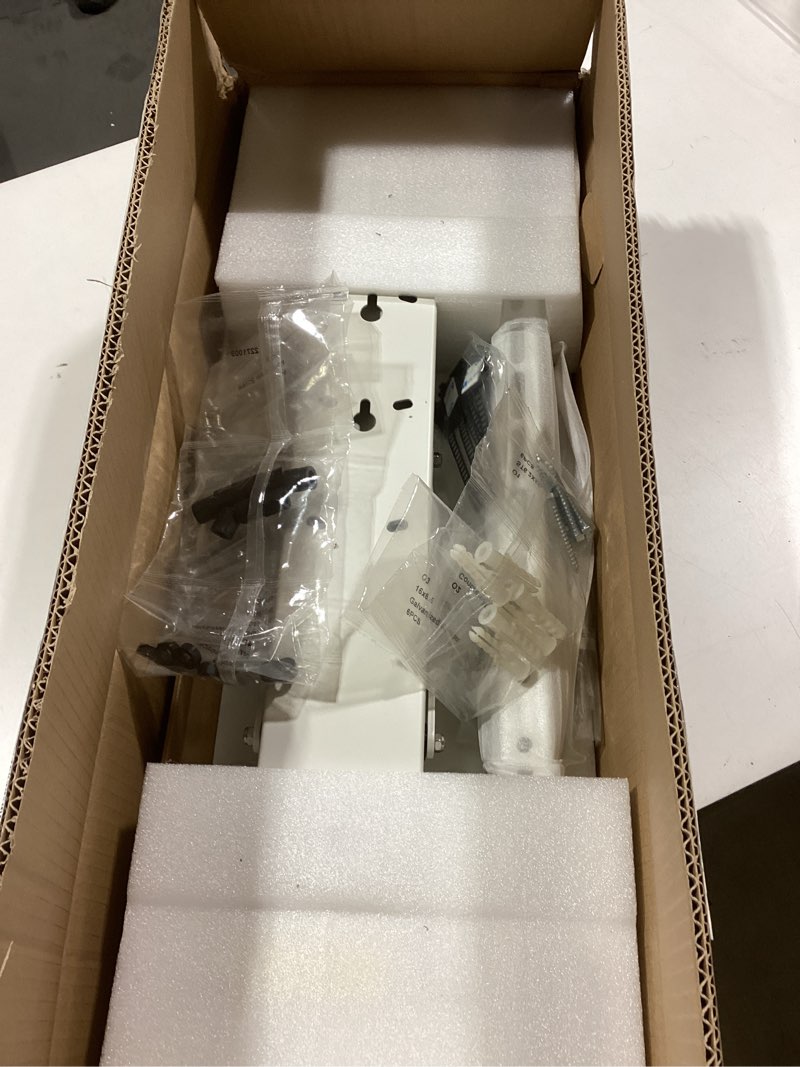 Condition photo showing New/Like New for Electric Ceiling TV Mount, Remote Adjustable Flip Down Bracket for 32 to 70 Inch Flat Curved Screen TVs Max VESA 600x400mm, Motorized TV Ceiling Mount for Flat Pitched Roof Indoor Outdoor Electric White Ceiling Mount