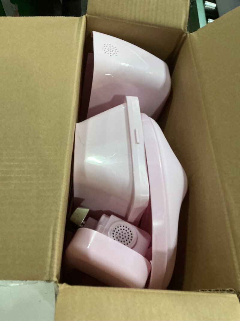 Condition photo showing As Is for ingenuity my size potty pro in pink, infant potty training toilet, lifelike flushing sound, for ages 18 months, up to 50 pounds