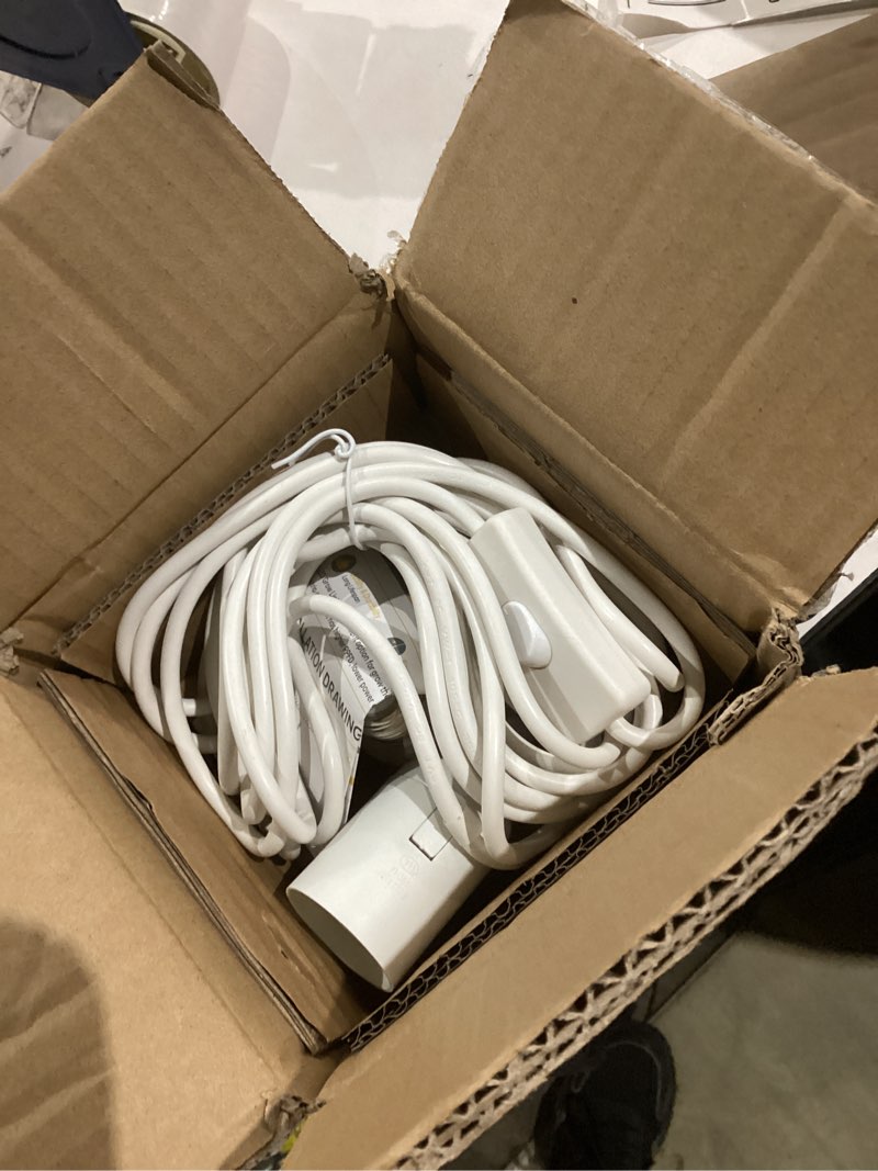 Condition photo showing As Is for Bstrip Hanging Grow Light for Indoor Plant, 25W Full Spectrum Hanging Plant Light, 3000K LED Grow Light Bulbs with 16.4FT Power Cord, 1 Pack Silver 3000K